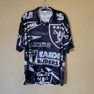 Raiders button down shirt